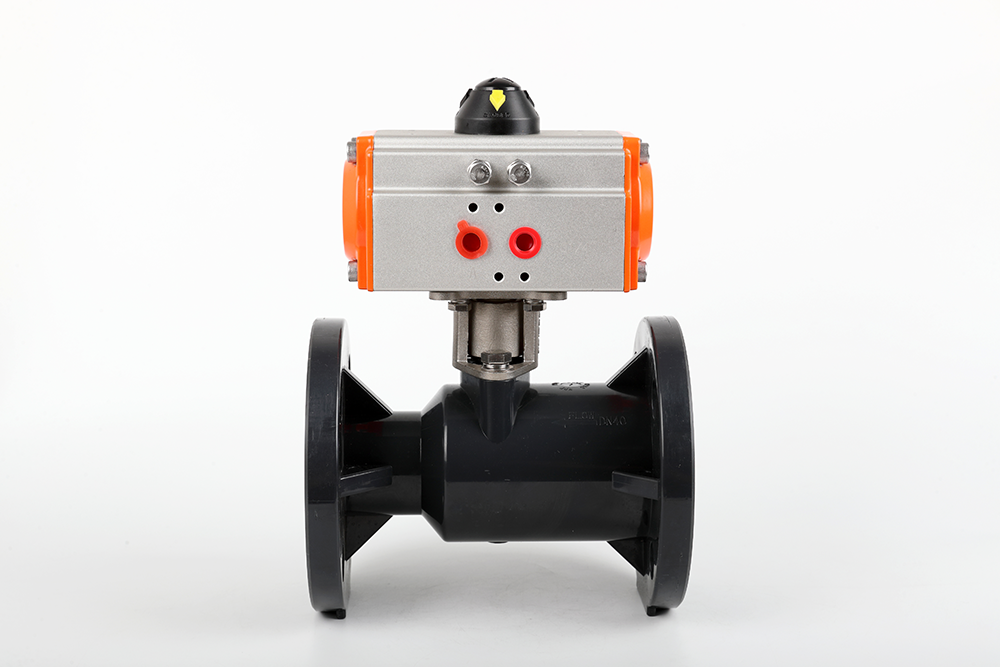 阳江镇气动法兰一体球阀